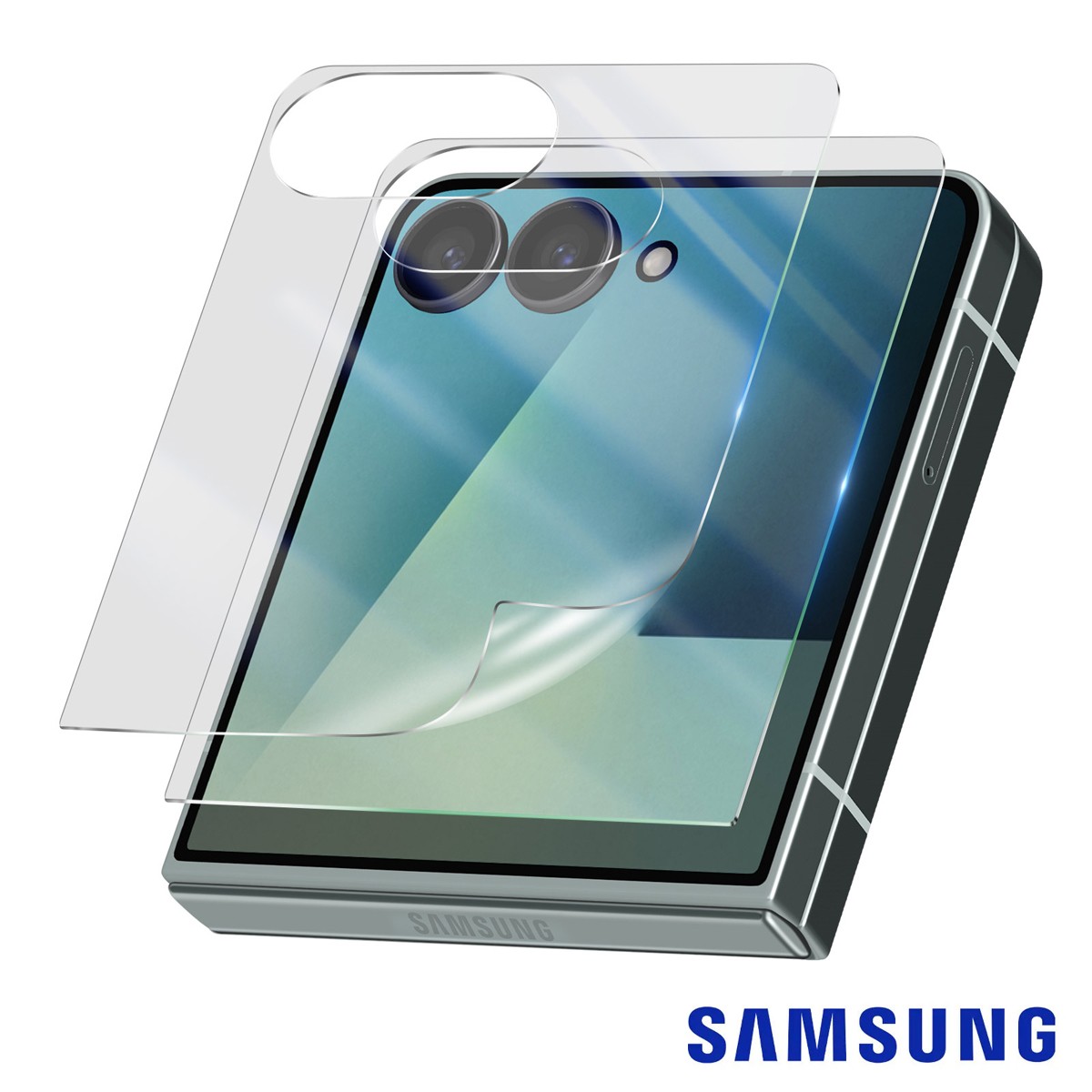 Film externe Galaxy Z Flip 7 souple anti-reflets, protection écran anti-rayures mat x2