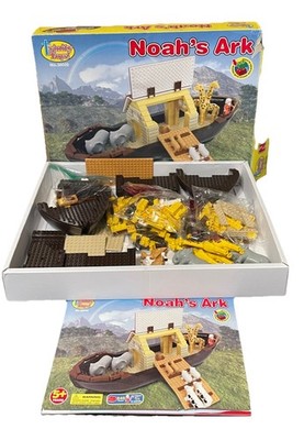 Trinity Toyz Noah's Ark 540 Pieces Set - Noah & Animals - Building Blocks, Read!