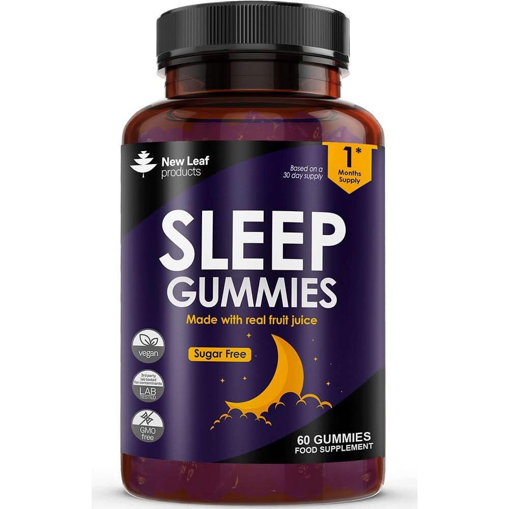 New Leaf Product Night Time Gummies - Lavender Flower, L-Theanine Vitamin B6 & Magnesium - 60 Gummies, Vegan, Gmo Free, Gluten Free - Image 2