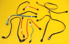                  Lot of 10  Various Length SATA Cable Straight and Angle