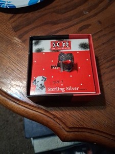 Size 7 Sterling Silver 101 Dalmations Ring