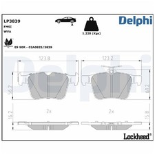 Satz Bremsbeläge Bremsklötze hinten für Cupra Ateca KH7 | 24101341