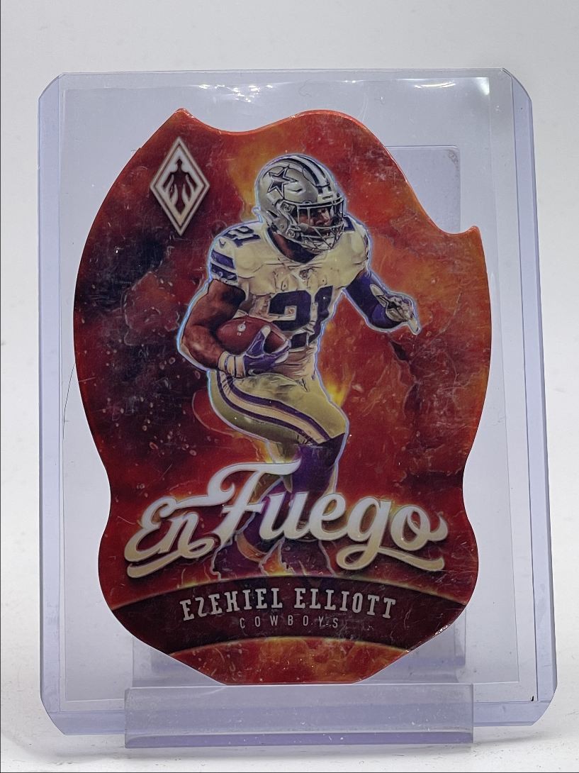 EZEKIEL ELLIOTT 2020 PHOENIX EN FUEGO FOOTBALL DIE CUT COWBOYS B Q5159