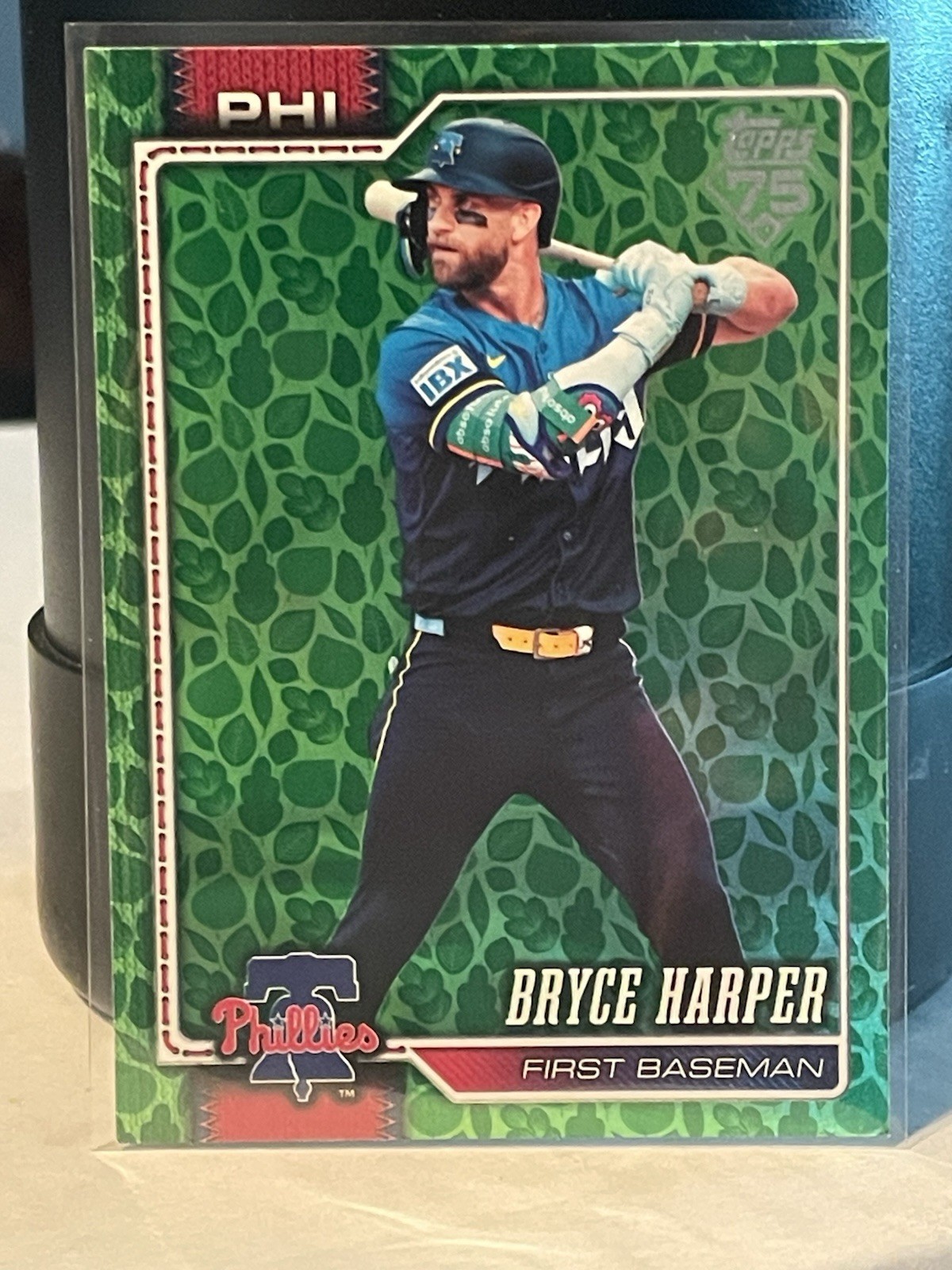 2026 Topps Series 1 Easter Green Foil Green Leaf Easter Bryce Harper