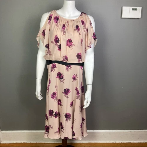 Abito Kate Spade Tg 14 Rosa Rosa Seta Lungo Femminile Dimagrante Pasqua ��