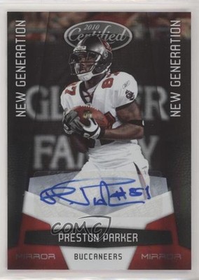 2010 Certified New Generation Mirror Red Signatures /250 Preston Parker Auto 2u3