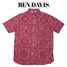 Ben Davis Paisley Short Sleeve Button Shirt Bandana Casual Japan