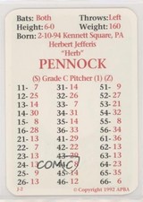 1992 APBA Baseball 1920 Season Herb Pennock HOF 0q3