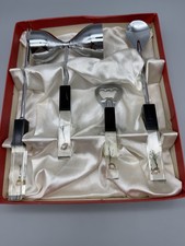 Mid Century Bar Set Cocktail Tools Lucite Handles Sea Shell Pearls Japan Swank