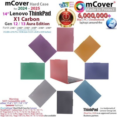 NEW mCover Case for 14'' Lenovo ThinkPad X1 Carbon Gen 12 / 13 Window Laptop PC