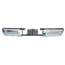 Replacement Chrome Steel Rear Bumper Face Bar w/Park Assist Sensor Holes