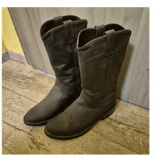 Old West Cowboy-Stiefel Leder Braun EU 42 Sli...
