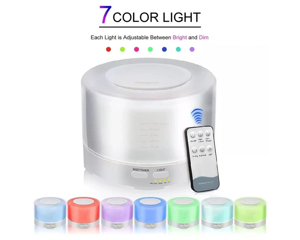 HUMIDIFICADOR DE AROMA CON ALTAVOZ BLUETOOTH Y CAMBIADOR DE COLOR DE 7 ESTADOS DE ÁNIMO PARA ECOQUEST Foto 2 de 4