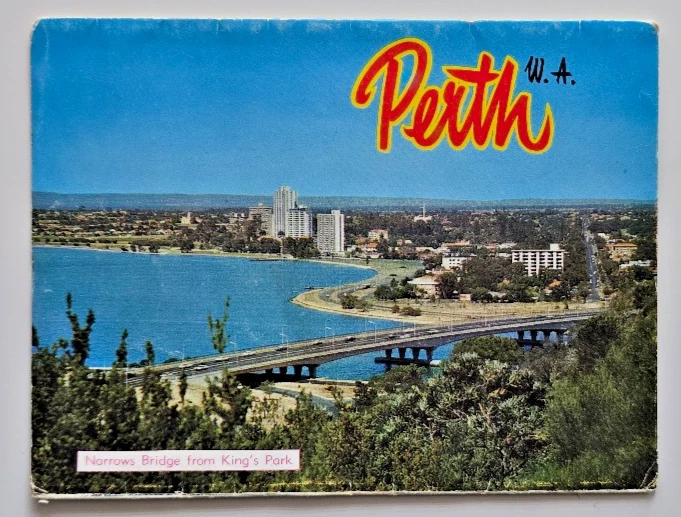 Perth Australia/Oceania Cities & Towns Collectible Topographical
