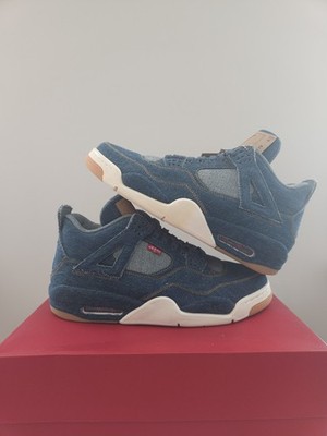 希少　NIKE×リーバイスデニム JORDAN4 DS Nike Air Jordan 4 Retro x Levis NRG Denim Blue/White KAWS RARE