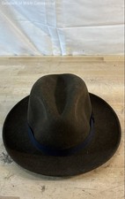 Capas Design LiteFelt Men's Brown 100% Wool Fedora Hat Made in USA Sz Small