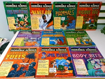 Lot of 10x The Horrible Science Collection Magazines! By Eaglemoss Publications