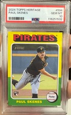 2024 Topps Heritage High Number - Paul Skenes #594 (RC) GEM MT 10 PSA
