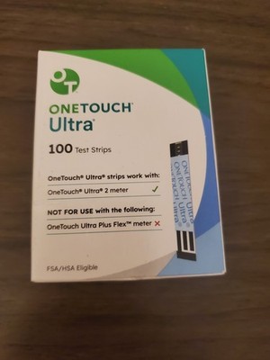 EXPIRES 8/31/2026 100 COUNT One Touch Ultra Test Strips Diabetic Supplies