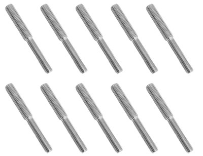 10x 304 M10 to M12 Stainless Steel Double End Threaded Stud Screw Bolts 80mm ...