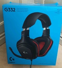 Logitech G332 - Cuffie Gaming Cablate Stereo (Nero/Rosso)