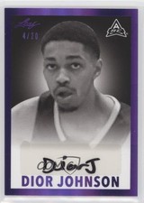 2021 Leaf Memories 1960 Base Purple Spectrum 4/20 Dior Johnson #BW-DJ1 Auto 1u6