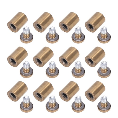 12Pcs Standoff Schraube 19x30mm Wand Montieren Werbung Verschluss Set Kit - Bild 7 von 23