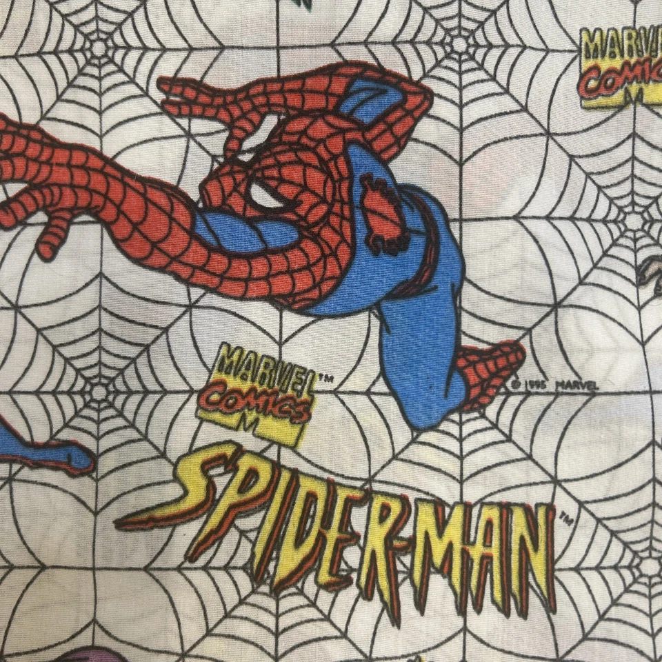 Spider-Man Marvel Comics Sábana Plana Anime Doble Tela 1995 X-Men De Colección Foto 2 de 4