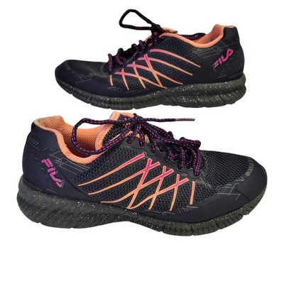 Fila Evergrand Trail WMS 9.5 Sneakers Running Shoes Navy Pink Athletic