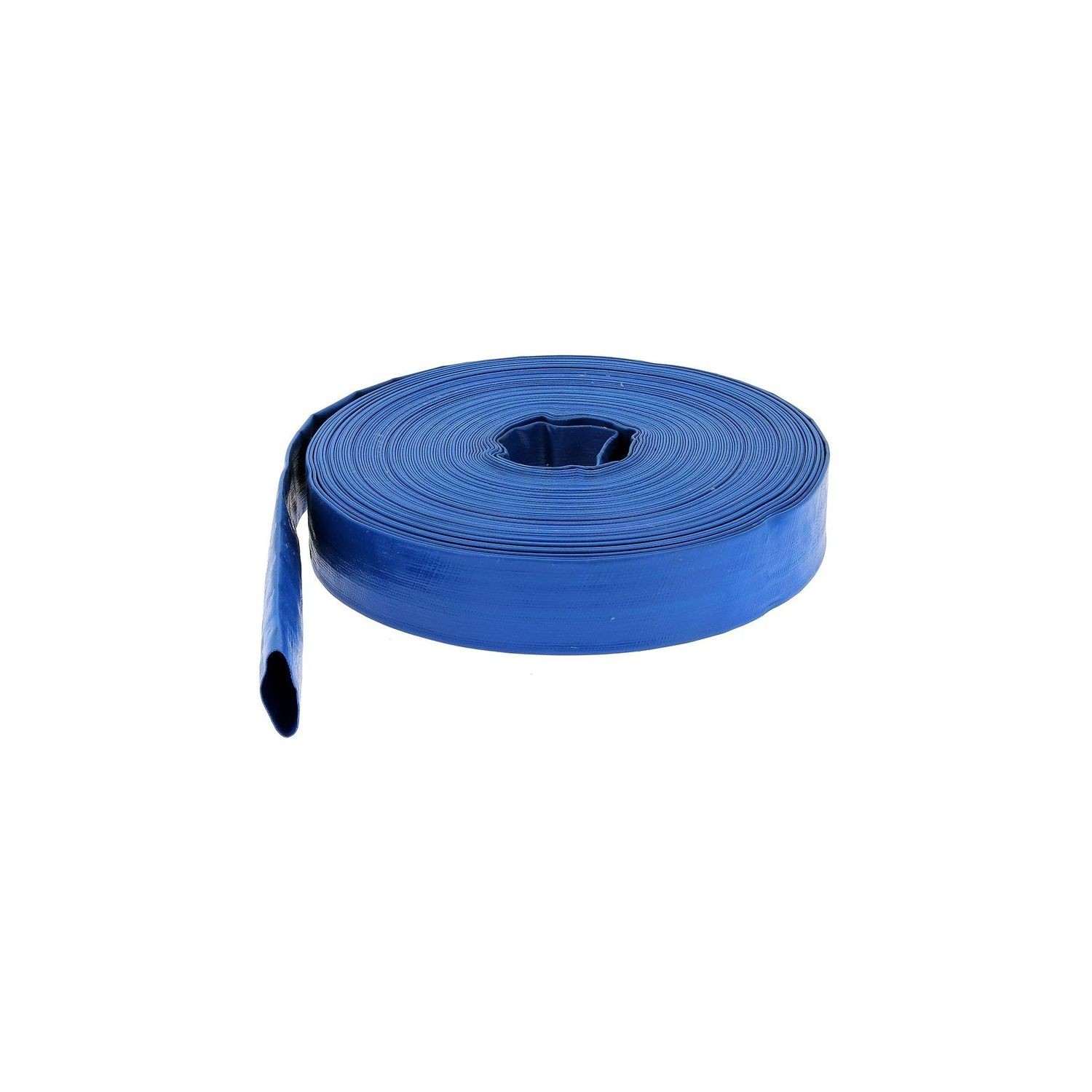 Tuyau enroulable flat ø 40 de 10 m pour vidange de piscine et pompe