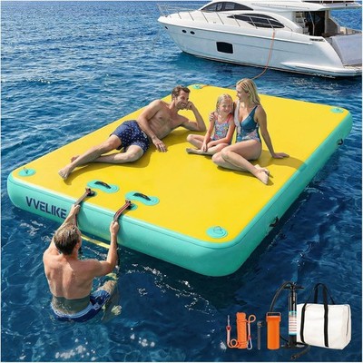 Inflatable Floating Lake Mat Dock 5FT 8FT 10FT