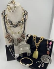 Vtg to Now Boho MOD Modern Fashion Costume Jewelry LOT Necklace Bracelet Chunky