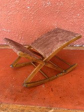 Poggiapiedi A Dondolo - Sgabello Da Pittore Vintage