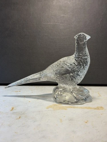 Waterford Crystal Pheasant Vintage 7" x 5" with Original Retailer's Label EUC