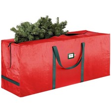 Heavy Duty Christmas Tree Storage Bag - 9 Ft Red - Holds 9 Ft Tree All Year