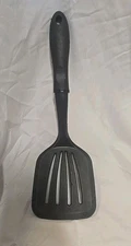 BN Slotted Nylon Spatula Black Heat Resistant to 400° 13C Made In USA Vintage