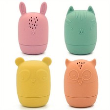 Delight Your Little Ones with These Fun Animal Bath Toys - 4 Pack Perfect for