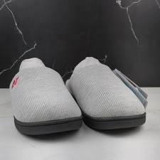 RockDove Women's Original Two Toned Memory Foam Slipper Grey/Red sz 7/8 Medium