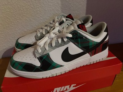 Nike Dunk Low Größe 45,5 Plaid Pack Red Green DV0827-100