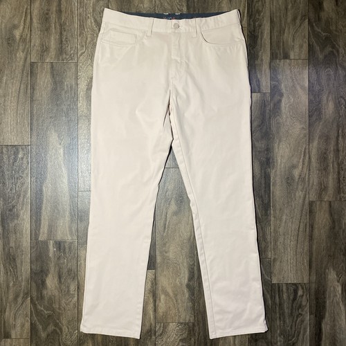 Johnston & Murphy Pants Men's 34R XC4 Extreme Comfort Performance 5-Pocket Khaki