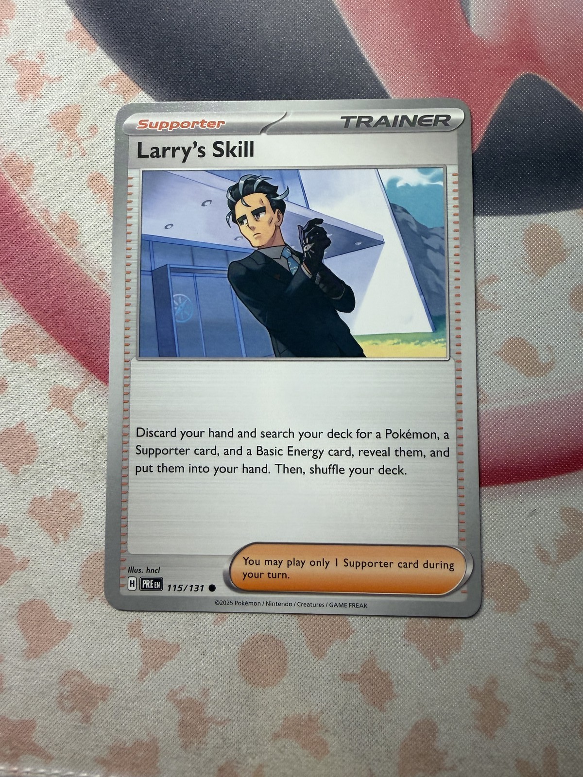 Larry's Skill - Common SV: Prismatic Evolutions 115/131 NM English Pokemon Card