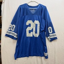 Barry Sanders Detroit Lions Throwback Legends Jersey Blue Sewn Mens 20 Large