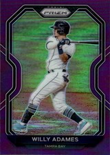 2021 Panini Prizm Willy Adames #219 Purple Prizm Tampa Bay Rays 3H