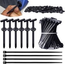 40 PCS Grip Auto Zip Tie Buckles, Nylon Universal Cable Tie Buckle, Snap Fit Nyl