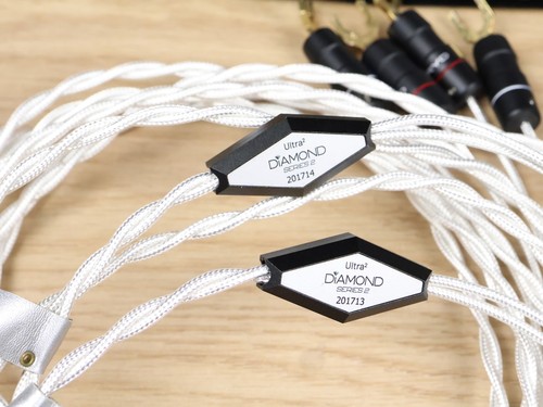 Crystal Cable Ultra2 Diamond highend silver-gold audio speaker cables 3,0 metre - Picture 2 of 4