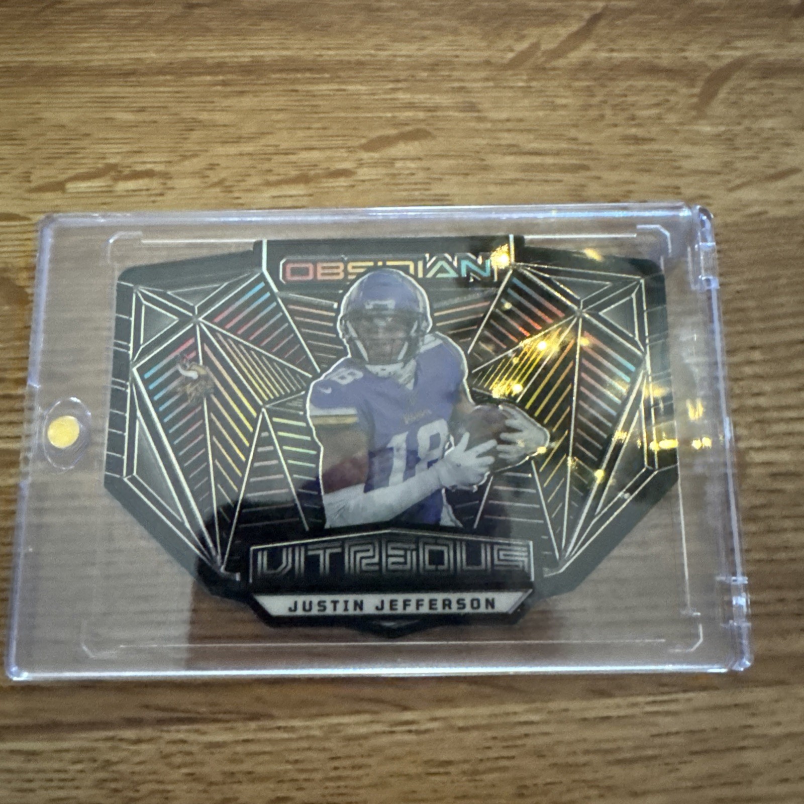 2023 Panini Obsidian Football Vitreous Justin Jefferson Case Hit Ultra Rare