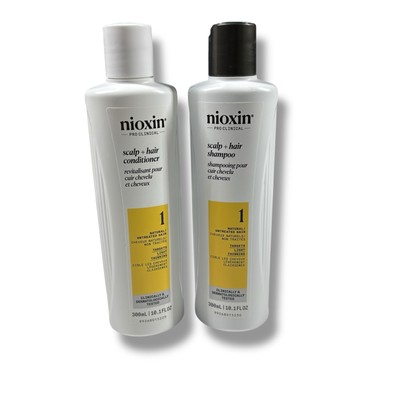 Nioxin System  #1 Scalp and Hair Shampoo & Conditioner 10.1 oz NEW