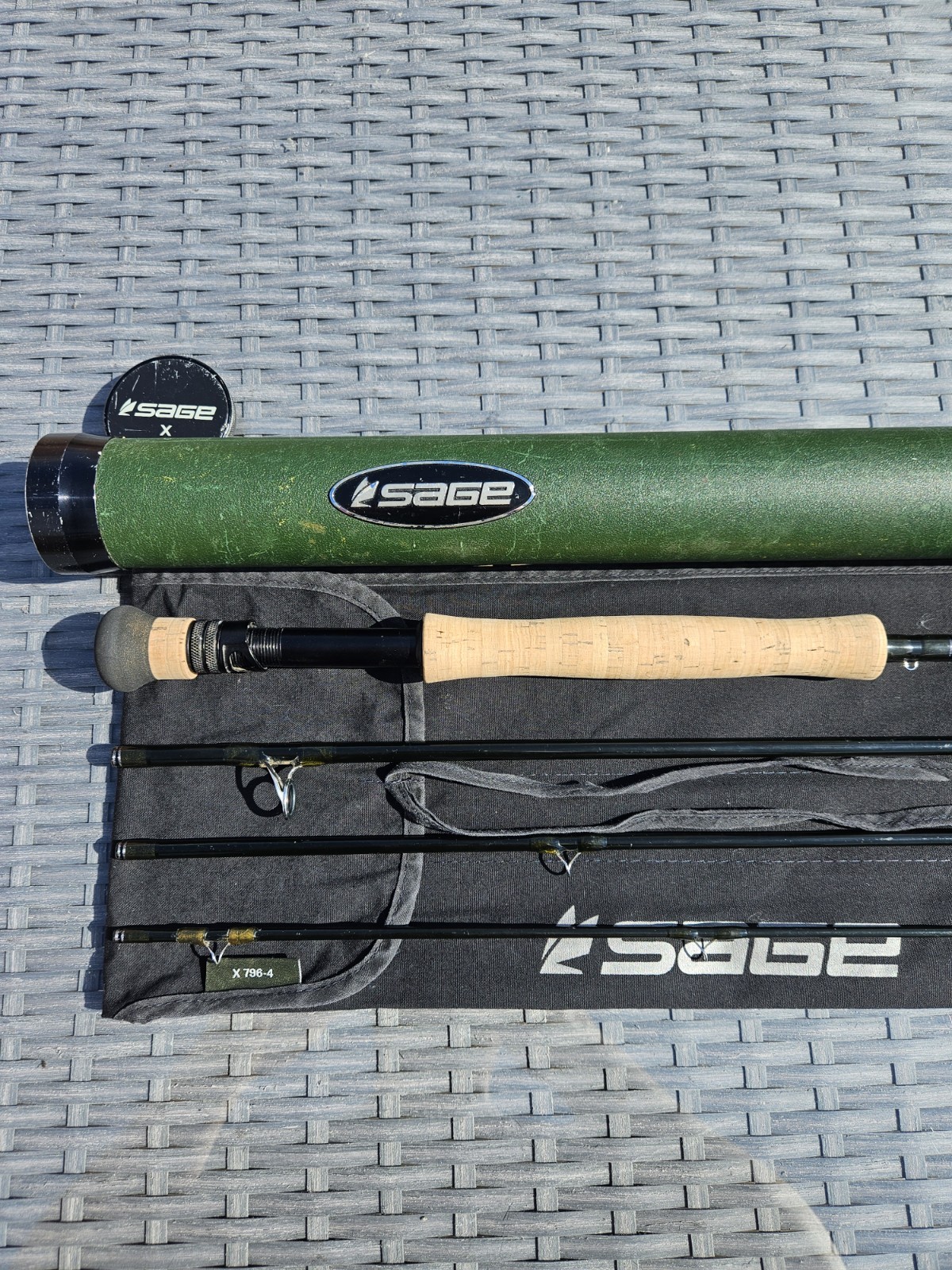 Sage X 9'6 7wt With Sock And Tube Fly Rod
