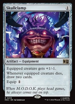 *MtG: SKULLCLAMP - Commander Marvel Super Heroes Rare - magicman-europe*