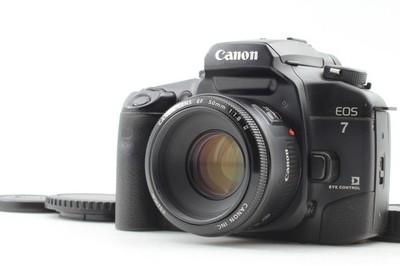 [Near MINT] Canon EOS 7 ELAN 7E 35mm Film Camera EF 50mm F1.8 II Lens From JAPAN